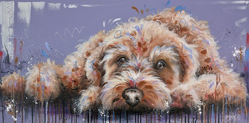 Lazy Days III by Samantha Ellis - Original Painting on Box Canvas